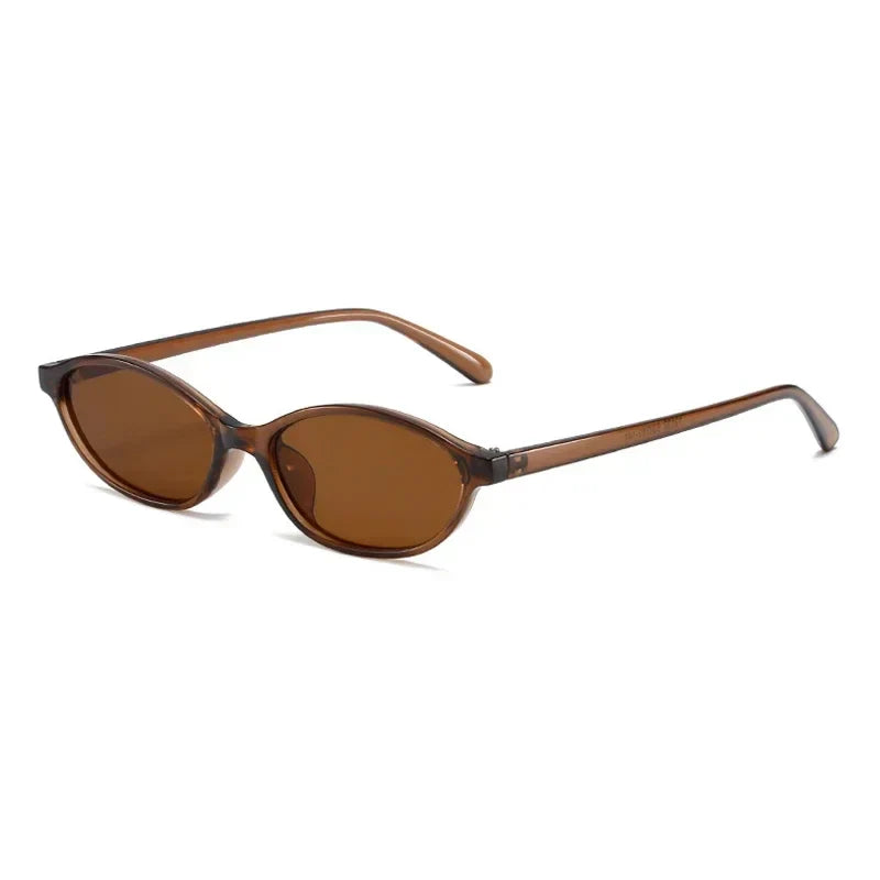 Retro Oval Cat Eye Sunglasses